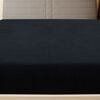 vidaXL Jersey Fitted Sheet Set of 2 Black 100% Cotton 70.9 x 78.7 in