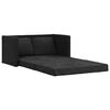 vidaXL Floor Sofa Bed Black Velvet, Metal 2-seater
