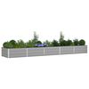 vidaXL Planter Light Grey 195 x 100 x 45 cm Galvanised Steel