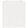 vidaXL Garden Planter White Solid Pinewood Medium Garden Planter