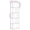vidaXL Book Cabinet Grey Sonoma Engineered wood Tall Book Cabinet