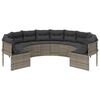 vidaXL Patio Sofa Grey