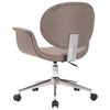 vidaXL Dining Chair Taupe 90% cotton, 10% polyester, plywood, metal