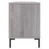 vidaXL TV Cabinet Grey Sonoma Engineered Wood, Iron Large TV Cabinet