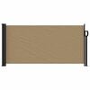 vidaXL Retractable Side Awning Taupe Polyester with PU coating