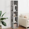 vidaXL Corner Cabinet Concrete grey Engineered wood