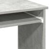 vidaXL Desk Concrete grey Engineered wood Small Desk Rectangular
