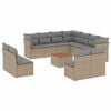 vidaXL Garden Sofa Set Beige and Light Grey