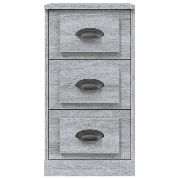 vidaXL Sideboard Grey Sonoma Engineered wood, metal Small Sideboard