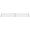 vidaXL Door Canopy Grey and Clear