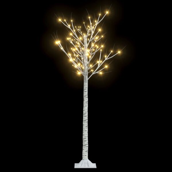 vidaXL Christmas Tree White Plastic 4.9 ft Christmas Tree Other