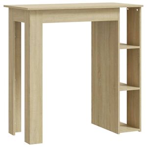 vidaXL Bar Table Sonoma Oak Engineered Wood High Table Bar Table