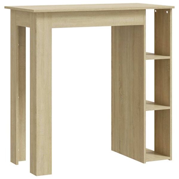 vidaXL Bar Table Sonoma Oak Engineered Wood High Table Bar Table
