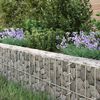 vidaXL Gabion Raised Bed Silver Galvanized steel Large Durable