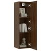 vidaXL Wall-mounted TV Cabinet Brown Oak Engineered Wood Medium