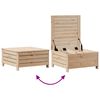 vidaXL 4 Piece Patio Lounge Set with Cushions Solid Wood Pine