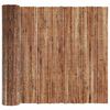 vidaXL Bark Fence Brown 236.2" x 59.1" Bark