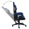vidaXL Racing Chair Blue and black Faux leather, plywood, steel Medium