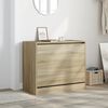 vidaXL Shoe Cabinet Sonoma oak Engineered wood Compact Modern Design