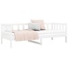 vidaXL Day Bed White Solid Pine Wood 35.4 x 74.8 in