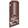 vidaXL Dog Gate Set of 6 Brown Poplar Wood 118.1 in total length