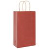 vidaXL Paper Bags 50 pcs with Handles Red 8.3x4.3x14.2"