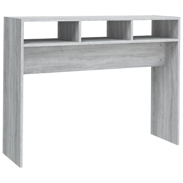 vidaXL Console Table Grey Sonoma Engineered wood Medium Console Table