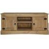 vidaXL TV Cabinet Brown Solid Pinewood 47.2 in x 15.7 in x 20.5 in