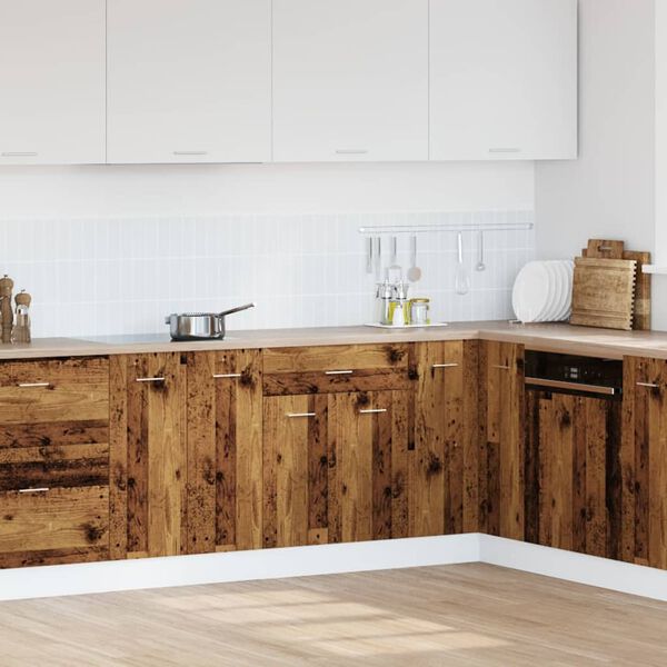 vidaXL Drawer Bottom Cabinet Old wood Engineered wood