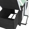 vidaXL Chicken Coop Grey Solid firwood, plywood, galvanized steel Large