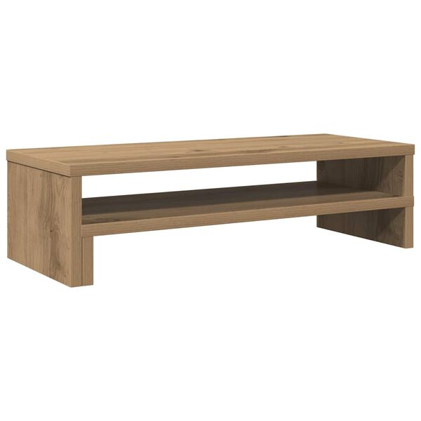 vidaXL Monitor Stand Artisian Oak 21.3x8.7x5.9" Engineered Wood