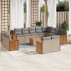 vidaXL Garden Sofa Set Beige