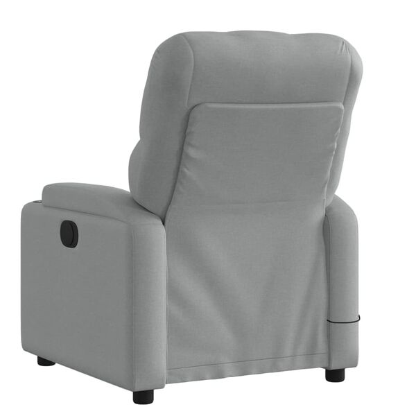 vidaXL Massage Recliner Chair Light Grey