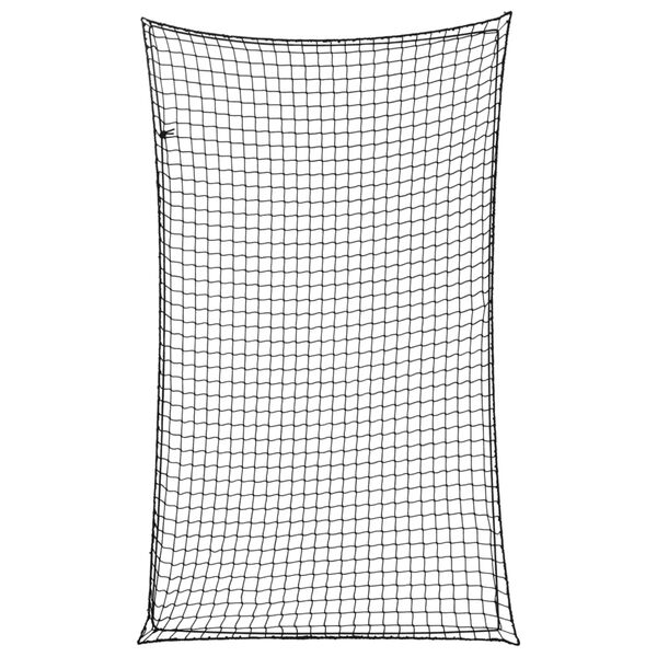 vidaXL Trailer Net with Elastic Rope Black 8.2x4.9' PP
