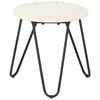 vidaXL Side Table White and Black