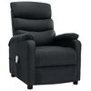 vidaXL Massage Recliner Dark Gray Fabric