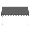 vidaXL Window Awning Anthracite Polyester with PU coating Large