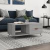 vidaXL Coffee Table Gray Sonoma Engineered wood, Iron Medium