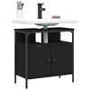 vidaXL Bathroom Sink Cabinet Black Engineered Wood Medium