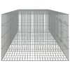 vidaXL Rabbit Cage Silver Galvanized Iron 128.7 x 31.1 x 21.3 in Durable