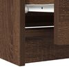 vidaXL TV Cabinet Brown Oak Engineered Wood 39.4x13.8x21.3 in TV Cabinet