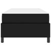 vidaXL Bed Frame with Mattress Black 31.50 x 78.74 in Fabric