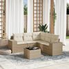 vidaXL Garden Sofa Set Beige