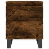 vidaXL Bedside Cabinet Smoked Oak Engineered Wood Medium Bedside Cabinet