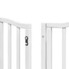 vidaXL Dog Gate Set of 9 White Poplar Wood Large Foldable Dog Gate
