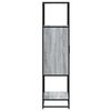 vidaXL Highboard Grey Sonoma Engineered wood and metal Medium Highboard