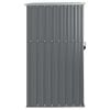 vidaXL Tool Shed Grey Galvanized steel, metal, plastic Medium