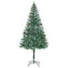 vidaXL Christmas Tree Green with white tips PVC 6 ft Collapsible