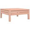 vidaXL Patio Footstool with Cushion Solid Wood Douglas