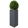 vidaXL Garden Planter Anthracite Steel Medium Durable Garden Planter